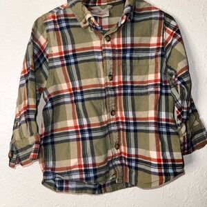 Hanna Andersson Multicolor Plaid Kids Button Down Shirt